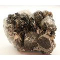 Hausmannite, Calcite and Baryte, N`Chwaning II, Northern Cape, South Africa