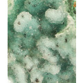 Quartz on Chrysocolla psm Azurite, Tenke Fungurume, DR Congo