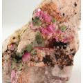 Kolwesite on Cobaltoan Calcite on Matrix, Mashamba West Mine, DRC