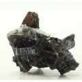 Hematite on Calcite on Matrix, N`Chwaning II, Northern Cape, South Africa
