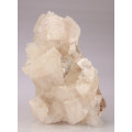 Hydroxyapophyllite and Calcite on Matrix, N`Chwaning II, Northern Cape, South Africa