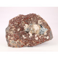 Calcite on Hematite on Andradite, N`Chwaning II, Northern Cape, South Africa
