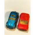 TWO COLLECTABLE TOYS. BEETLE AND MINI.