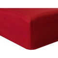 **BARGAIN** Queen Size Microfibre Fitted Sheet - Red