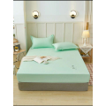 **BARGAIN** Queen Size Microfibre Fitted Sheet - Mint Green