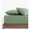 Queen Size Microfibre Fitted Sheet - Sage