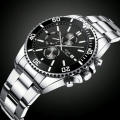 **BARGAIN** Premium Mens Silver Stainless Steel Round Dial Watch