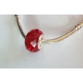 Pandora, Red glass Murano bead charm