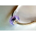 Pandora, Purple glass Murano bead charm