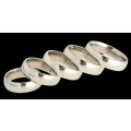 Solid silver ring - size 9 - see ring chart