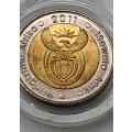 Five Rand 2011 Anniversary of SARB, Coin from South Africa