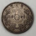 6 Penny Zuid Afrikaansche Republiek 1896
