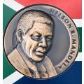 Nelson Mandela Bronze Medallion Inauguration 1994 with Certificates SA Mint