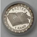 1 Rand South African Constitution Silver Coin 1996