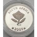 2½ Cents The African Vultures Silver coin 2005