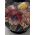 William Moorcroft Orchid Pattern Vase 10cm