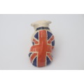 1938 Royal Doulton Vintage British Union Jack Bulldog Figurine RN 645 658