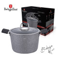 Berlinger Haus 20cm Marble Coating Oven Safe Stone Touch Line Stock Pot