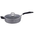 Berlinger Haus Deep frypan with lid 24 cm, Gray Stone Touch Line