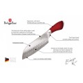 Berlinger Haus 4 pcs knife set with scissors, Velvet Chef Line  Metallic Red