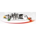 BRAND NEW 8 PIECE HIGH QUALITY STAINLESS STEEL  COOKWARE SET
