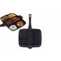 Royalty Line 32cm Marble Coating 4-in-1 Grill & Fry Pan - Black