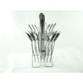 Totally Home 24 Piece Stainless Steel Cutlery Set & Rack
