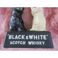 Black & White Scotch Whisky Dog Figure, England. Reduced