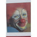 Framed picture of a clown