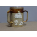 Royal Doulton big mug with a sterling silver trim