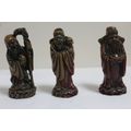 3 x piece resin Asian figurine set