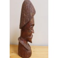 Small African carved wooden man