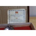 Antique spoon collection in its original box