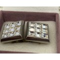 Stainless steel cufflinks made in Italy for men