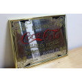 Coca-Cola Memorabilia Collectable Print on a mirror