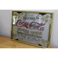 Coca-Cola Memorabilia Collectable Print on a mirror