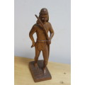 Small Carving of a wooden warrior