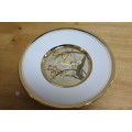 The Art Of Chokin 24kt gold edged Japanese plate