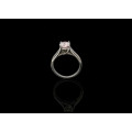 3.3 grams 14 carat White Gold 1.06ct J I3 Diamond Solitaire Engagement Ring with GIA cert