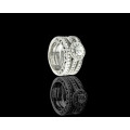 22.3 grams 18 carat White Gold Browns Vintage 052 ct Diamond Ring Set - with certification