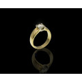 18ct (7.9grams) Yellow Gold 1.08ct Round Brilliant Diamond S to T Range VVS1 Ring with GIA Cert