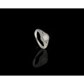 4.7gr 18kt White Gold 0.50ct Round Rrilliant I SI1 Halo with smalls  c/w Diamond Cetificate