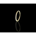 1.3 grams 9 carat Yellow Gold Half Eternity Illusion Set Ring - no diamonds