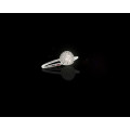 9ct (1.22grams) White Gold Diamond Ring