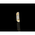 2.9gr 9ct Yellow Gold with 9 x 0.01ct Round Diamonds I/J VS/SI men`s Ring