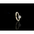 14ct (2.4 grams) Gold and Diamond solitaire ring