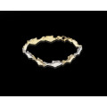 14ct (5.3gram) Yellow and White Gold Dolphin Link Bracelet