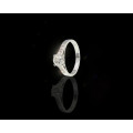 Platinum (4.2 grams) Round Brilliant Diamond J I1 Ring with GIA Cert