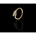 18ct ( 3grams) Rose Gold Trilogy diamond Ring