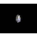 0.5 grams 9 carat White Gold Oval Tanzanite and Diamond Pendant